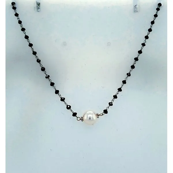 14k Black Cultured Pearl Necklace Saxons Fine Jewelers Bend, OR