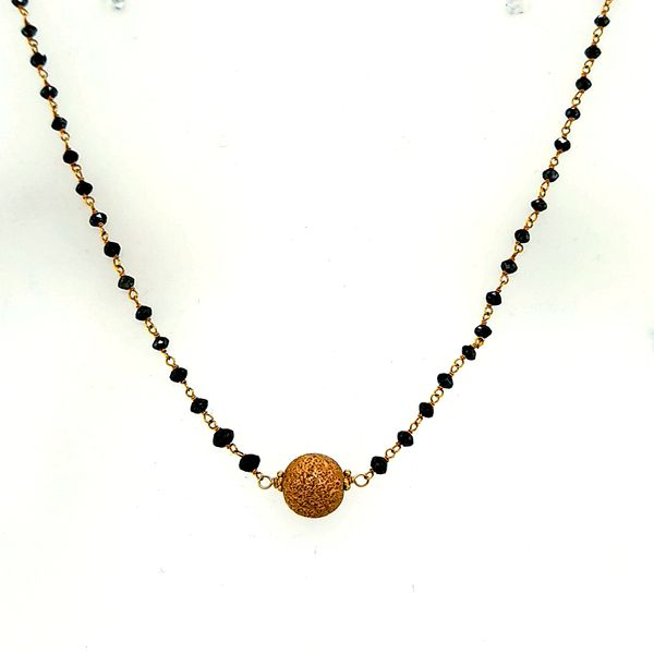 14 Karat Black Faceted Beads Golden Ball Saxons Fine Jewelers Bend, OR