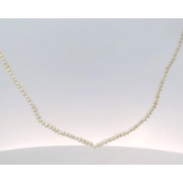 Gold Filled Faceted Pearl Necklace 18