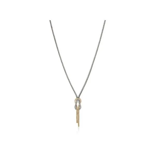 Silver 14K YG Love Knot Chain Necklace Saxons Fine Jewelers Bend, OR