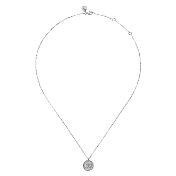 Gabriel & Co. Sterling Silver LOVE Medallion Image 2 Saxons Fine Jewelers Bend, OR