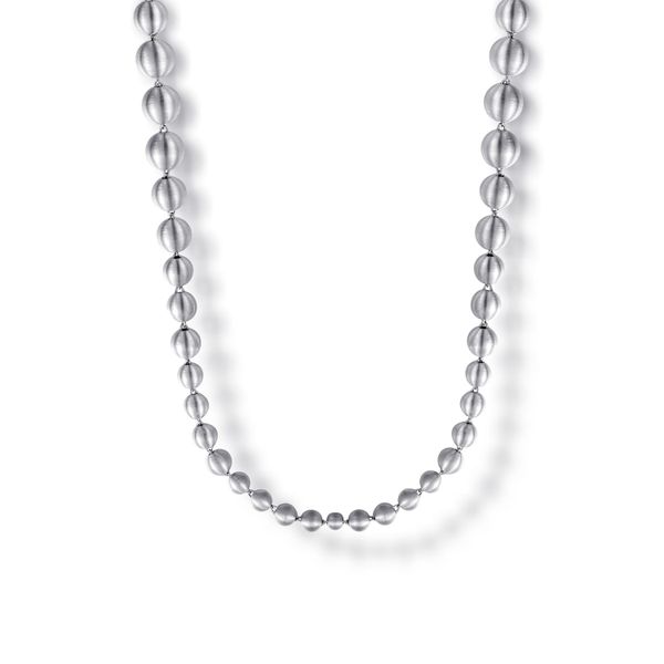 Gabriel & Co.Sterling Silver Bujukan Bead Graduated Chain Necklace 32