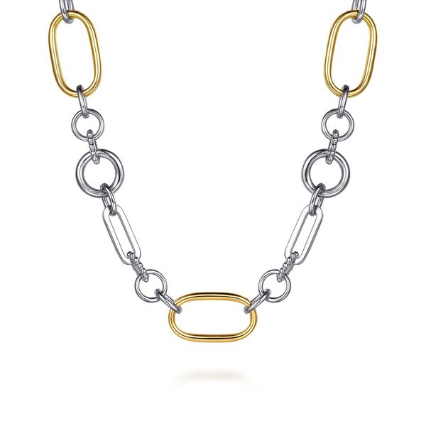 Gabriel & Co. 14K YG/ SS Bujukan Link Chain 17
