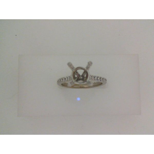 14 Karat White Gold Diamond Semi-Ring Saxons Fine Jewelers Bend, OR