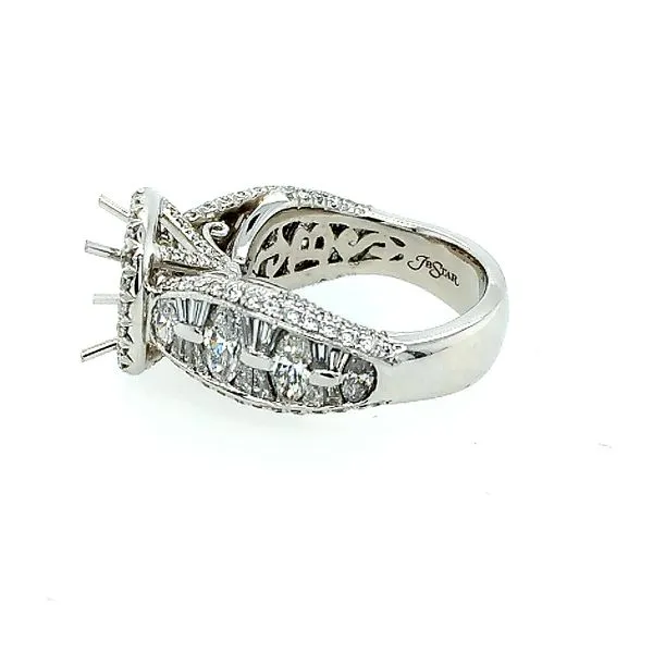 JB Star Platinum Diamond Semi Mount Image 2 Saxons Fine Jewelers Bend, OR