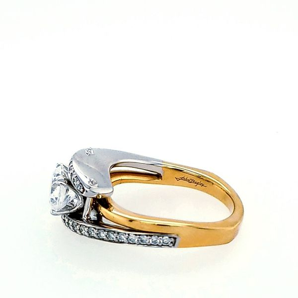 White Gold and Twisted Diamond Semi-Mount Ring Image 2 Saxons Fine Jewelers Bend, OR