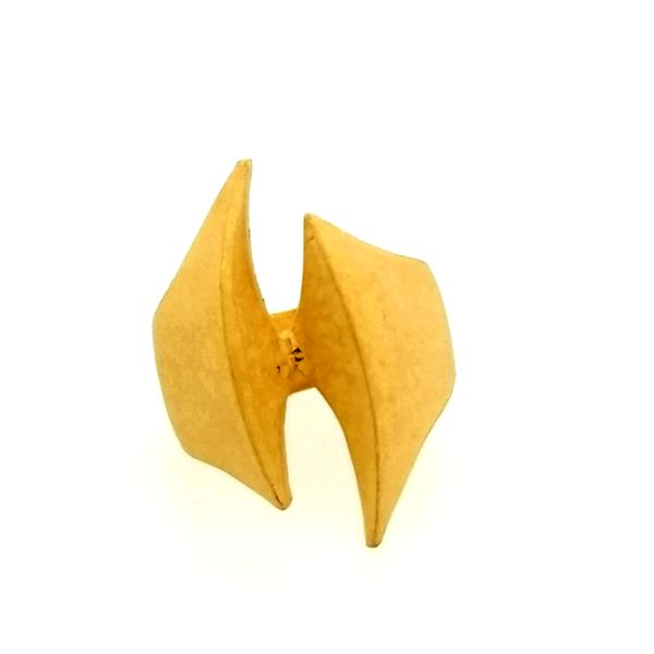 Yellow Gold Free Form Semi-Mount Ring Saxons Fine Jewelers Bend, OR