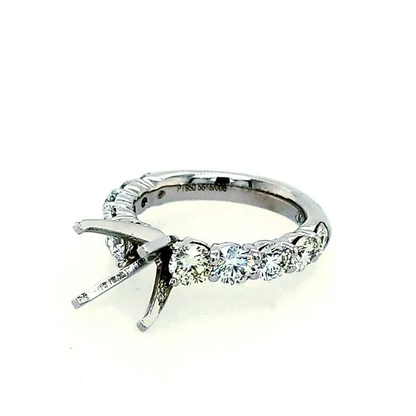 Platinum Diamond round Shared Prong Band Saxons Fine Jewelers Bend, OR