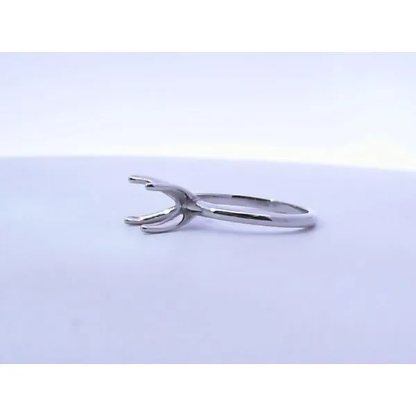 Platinum Round 4 Prong Solitaire Semi-Mount Ring Saxons Fine Jewelers Bend, OR