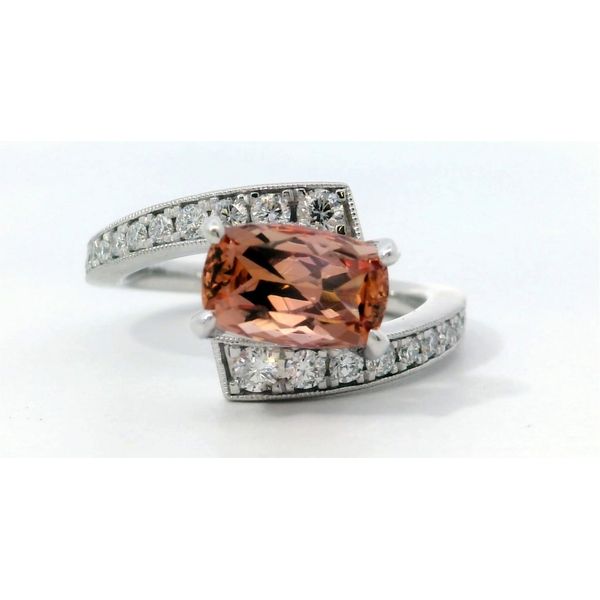 Gabriel & Co. 14 Karat White Gold Diamond Bypass Semi-Mount Ring Saxons Fine Jewelers Bend, OR