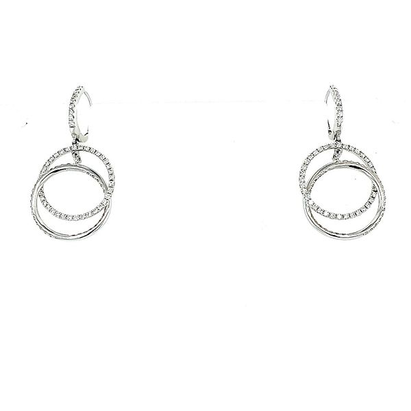 Saxons Diamond Dangle Circle Earrings Saxons Fine Jewelers Bend, OR