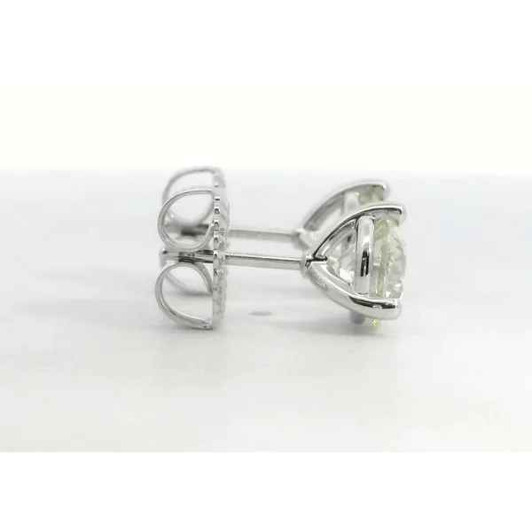 18K White Gold Diamond Studs Image 2 Saxons Fine Jewelers Bend, OR
