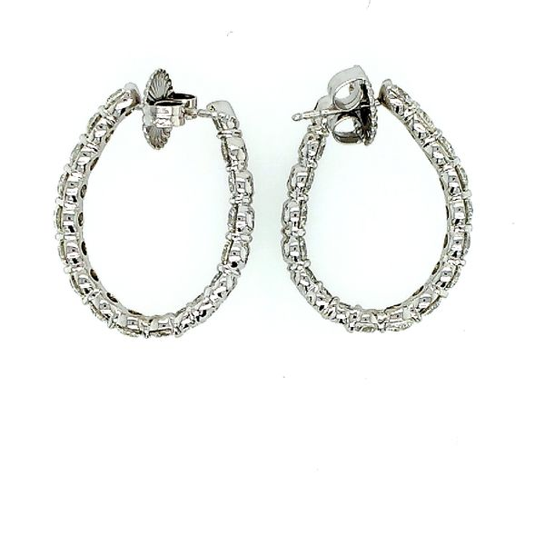 JB Star Platinum Diamond Hoops Saxons Fine Jewelers Bend, OR