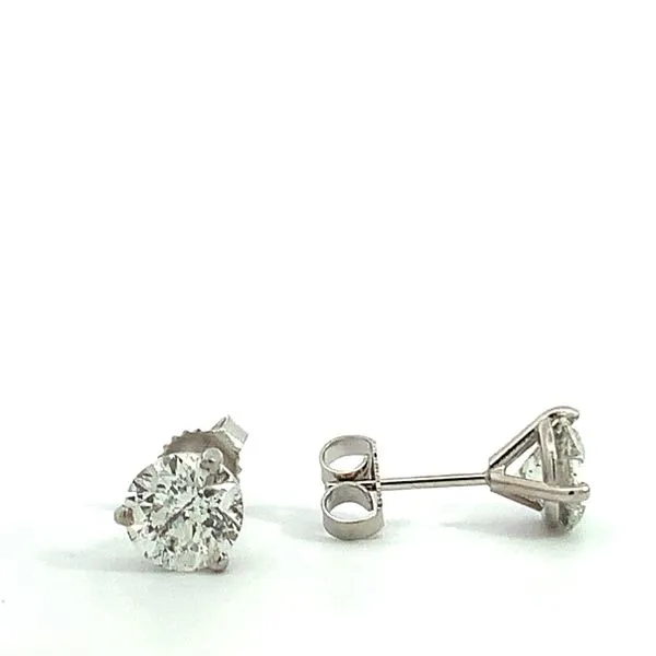 18 Karat White Gold Diamond Diamond Studs Image 2 Saxons Fine Jewelers Bend, OR