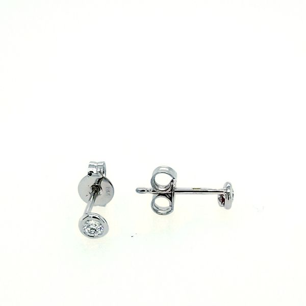 Roberto Coin. 18 Karat White Gold and Diamond Studs Saxons Fine Jewelers Bend, OR