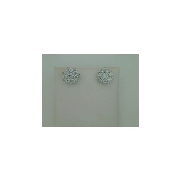 Hearts On Fire. White Gold Diamond Earrings 'Beloved Cluster Studs' Saxons Fine Jewelers Bend, OR
