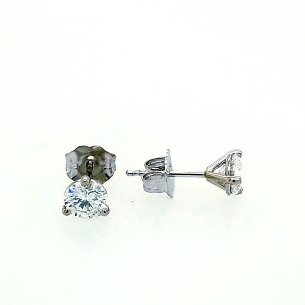 14K Diamond 3 Prong Martini Studs Saxons Fine Jewelers Bend, OR