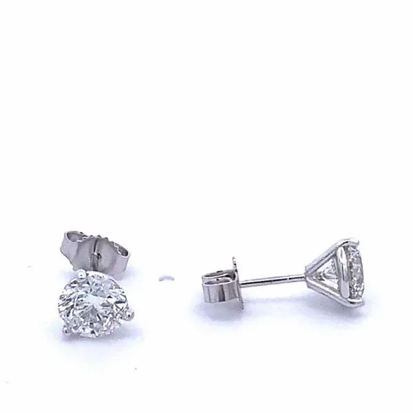 14 Karat White Gold Diamond Martini Studs Image 2 Saxons Fine Jewelers Bend, OR