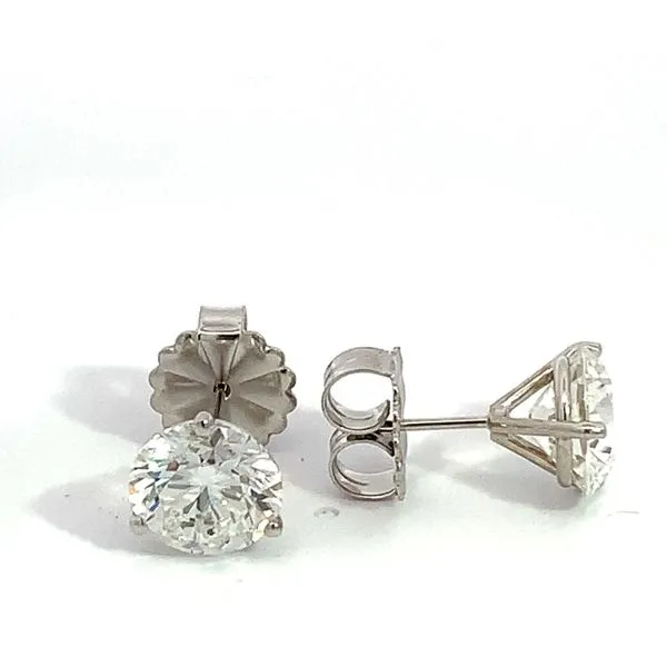14 Karat White Gold Lab Grown Diamond Martini Studs Image 2 Saxons Fine Jewelers Bend, OR