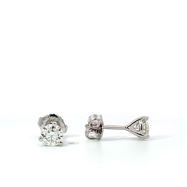 Hearts on Fire. 18 Karat White Gold Diamond Stud Earrings Image 2 Saxons Fine Jewelers Bend, OR
