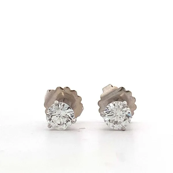 14 Karat White Gold Diamond Martini Studs Saxons Fine Jewelers Bend, OR