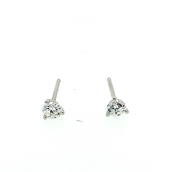 14 Karat White Gold Martini Diamond Studs Saxons Fine Jewelers Bend, OR