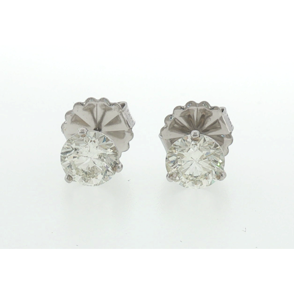 14 Karat White Gold Diamond Martini Studs Saxons Fine Jewelers Bend, OR