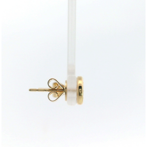 18 Karat Yellow Gold Diamond Luna Pave Earrings Image 2 Saxons Fine Jewelers Bend, OR