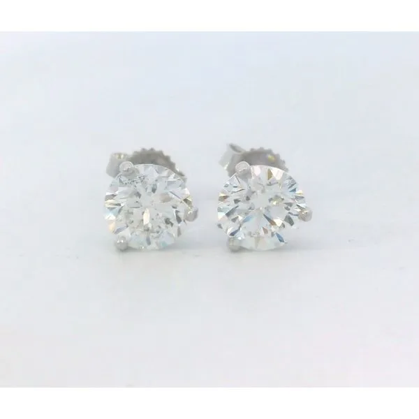 14 Karat White Gold Diamond Martini Studs Saxons Fine Jewelers Bend, OR