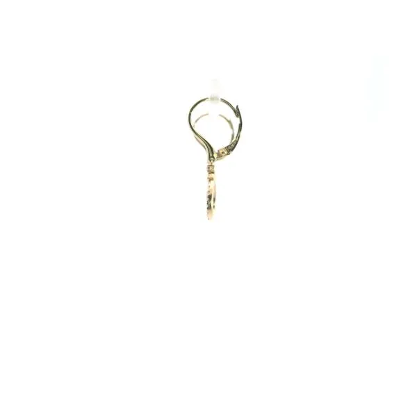 14K YG Diamond Drop Lusso Earrings Image 2 Saxons Fine Jewelers Bend, OR