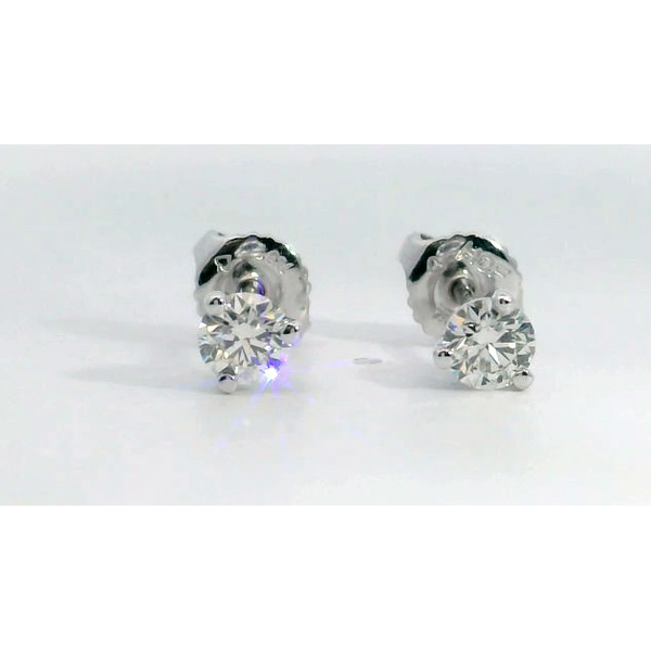 Hearts on Fire. 18 Karat White Gold Diamond Studs Saxons Fine Jewelers Bend, OR