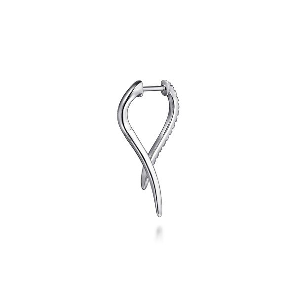 Gabriel & Co.14K WG Diamond Spike Drop Earrings Image 3 Saxons Fine Jewelers Bend, OR