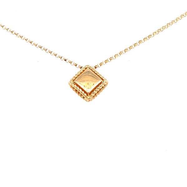 Roberto Coin 18 Karat Yellow Gold Diamond Palazzo Ducale Single Pendant Image 2 Saxons Fine Jewelers Bend, OR