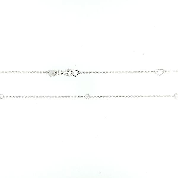 Hearts on Fire Diamond 5 Station Bezel Necklace Image 2 Saxons Fine Jewelers Bend, OR