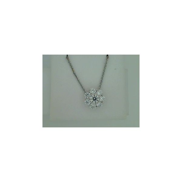 Hearts On Fire. 18 Karat White Gold Diamond Pendant 'Beloved' Saxons Fine Jewelers Bend, OR