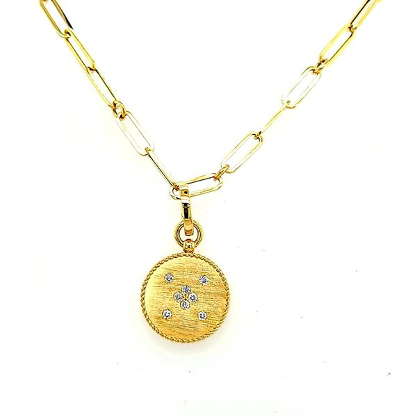 Roberto Coin. 18 Karat Yellow Gold Diamond Venetian Princess Paperclip Chain Image 2 Saxons Fine Jewelers Bend, OR