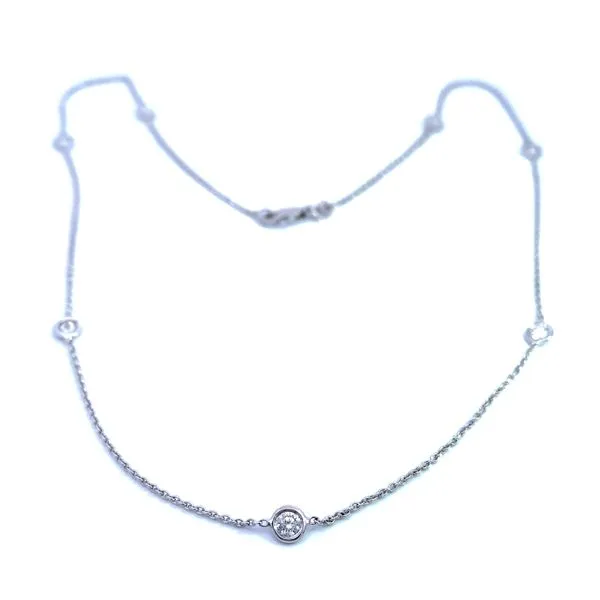 14 Karat White Gold Diamond Necklace Saxons Fine Jewelers Bend, OR