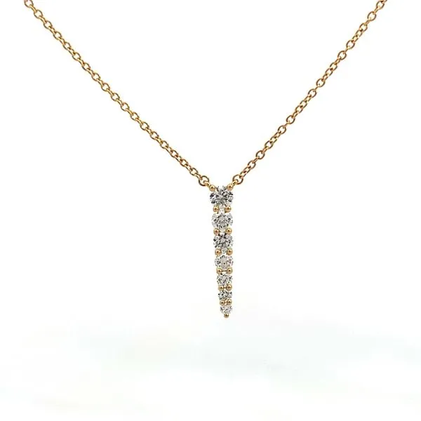18 Karat Yellow Gold Identity Diamond Pendant Saxons Fine Jewelers Bend, OR