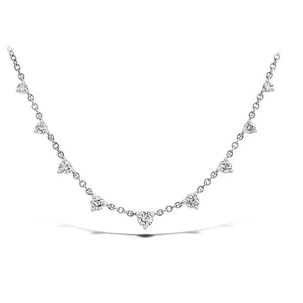 18 Karat Yellow Gold Diamond Essentials 9 Stone Necklace Saxons Fine Jewelers Bend, OR