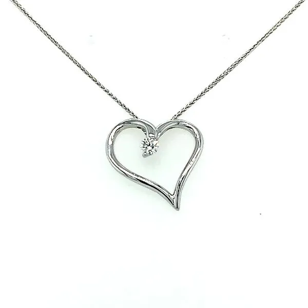 Hearts on Fire. Diamond Heart Shaped Pendant Saxons Fine Jewelers Bend, OR