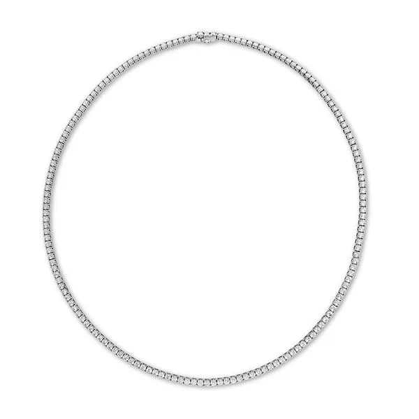 18 Karat White Gold Diamond Necklace Saxons Fine Jewelers Bend, OR