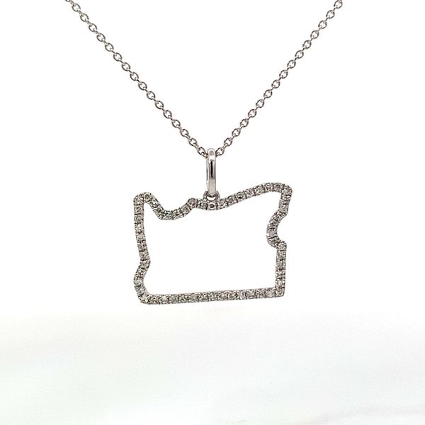 Saxons Oregon Diamond Pendant Necklace Saxons Fine Jewelers Bend, OR