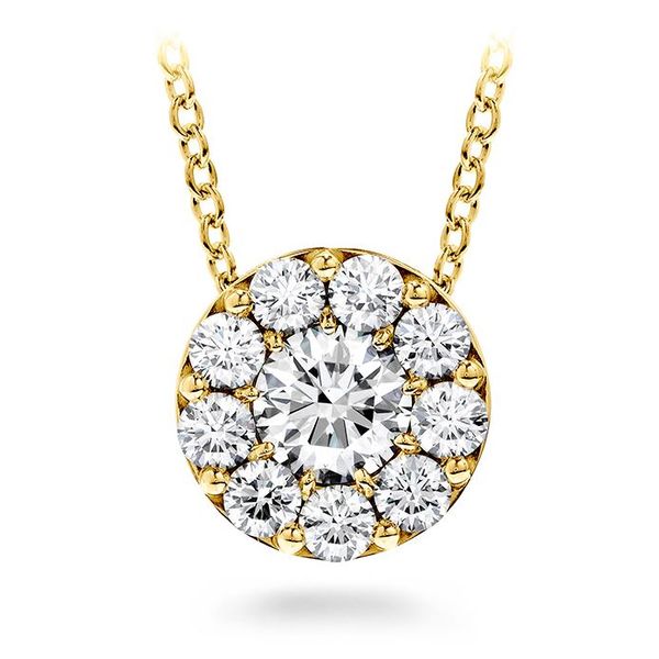 Hearts on Fire. 18 Karat Yellow Gold Fulfillment Round Pendant Saxons Fine Jewelers Bend, OR