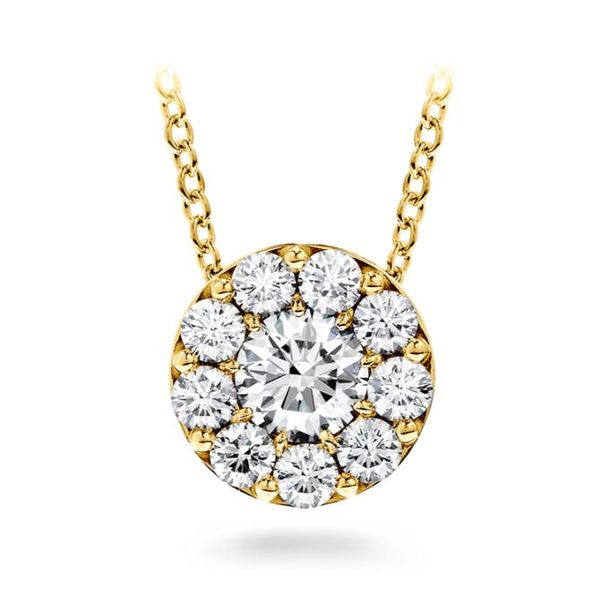 Hearts on Fire. 18 Karat Yellow Gold Diamond Fulfillment Pendant Saxons Fine Jewelers Bend, OR