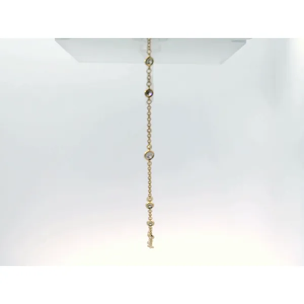 18 Karat Yellow Gold Diamond Cascade 16 Stone Necklace Image 3 Saxons Fine Jewelers Bend, OR