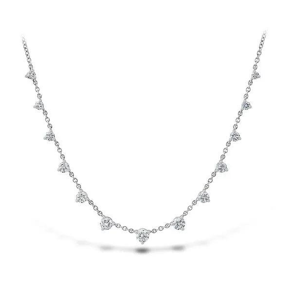 18 Karat White Gold Diamond Essentials 13 Stone Necklace Saxons Fine Jewelers Bend, OR