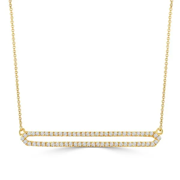 Doves. Diamond Necklace Open Bar Saxons Fine Jewelers Bend, OR