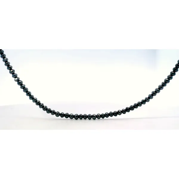14K Yellow Gold Black Diamond Strand Pendant Necklace Saxons Fine Jewelers Bend, OR