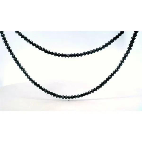 14 Karat Yellow Gold Black Diamond Strand Necklace Saxons Fine Jewelers Bend, OR