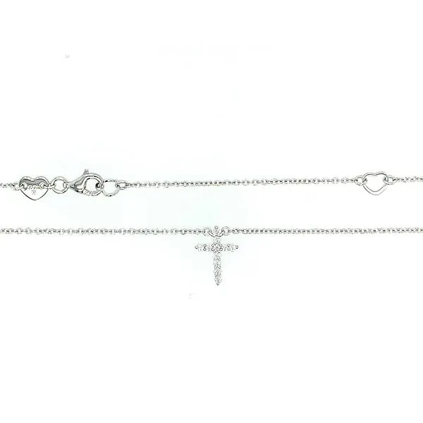 Hearts on Fire. Diamond Cross Pendant Necklace Image 2 Saxons Fine Jewelers Bend, OR